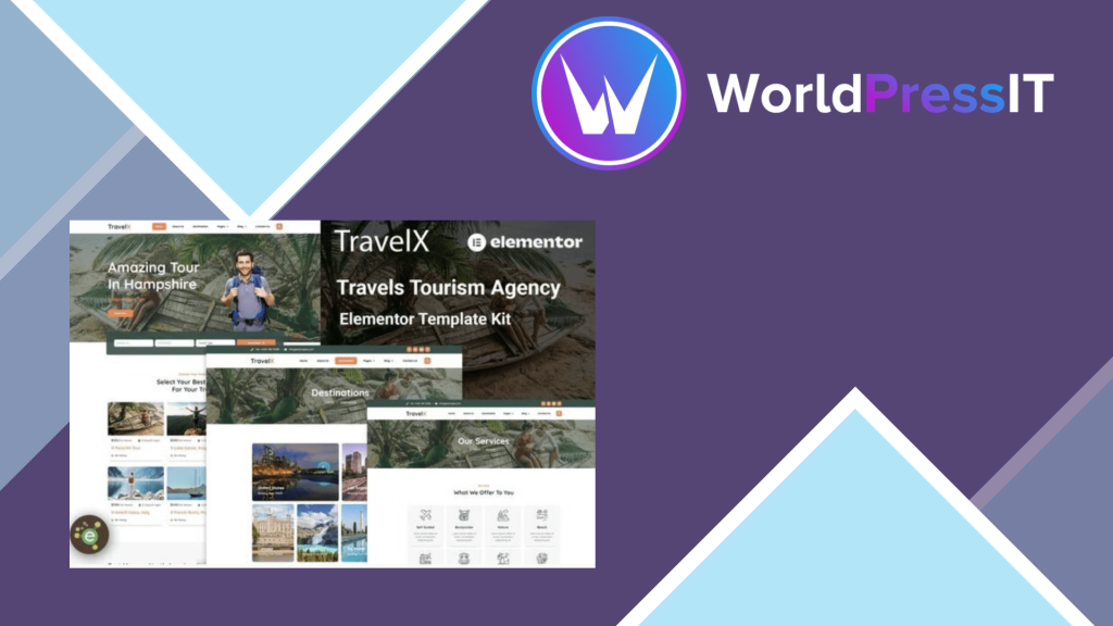 TravelX - Travels Tourism Agency Elementor Template Kit